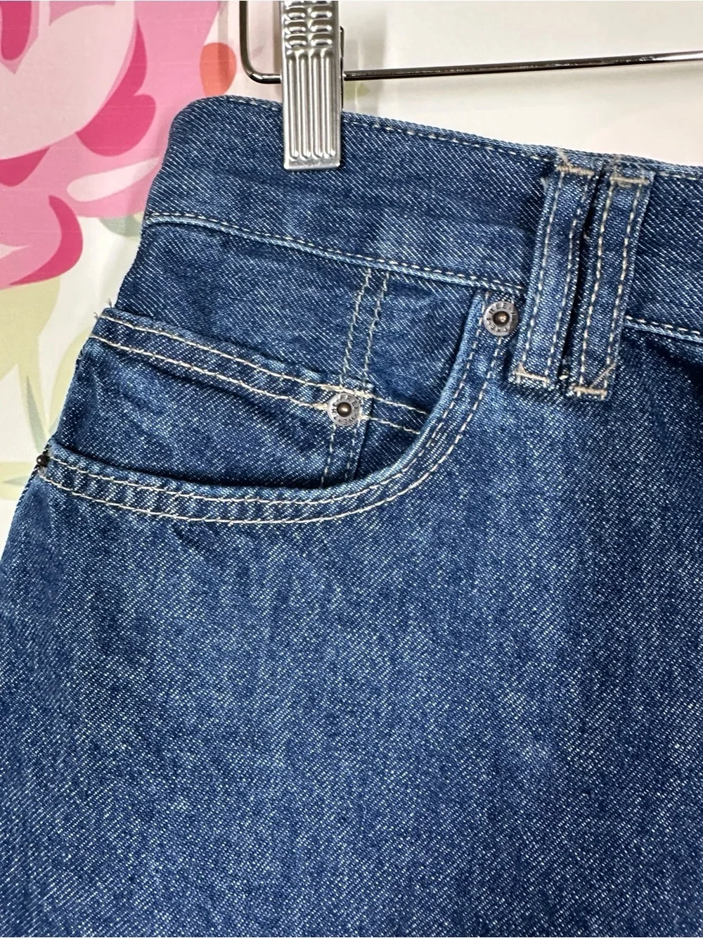 NEW Free People We The Free Montana Dark Rinse Blue Denim Jean Long Shorts 29
